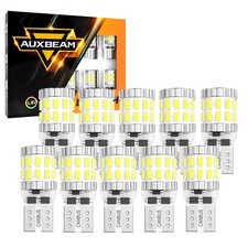 Auxbeam Led License Plate Interior Light Bulb Super White T10 194 168 2825 6500k