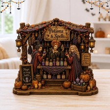 Halloween Wooden Block Sign, Hocus Pocus Inspired Witch Decor