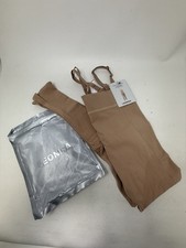 Leonisa Invisible Butt Lifter Full Leg Body Shaper 852 Beige NWT sz XXL