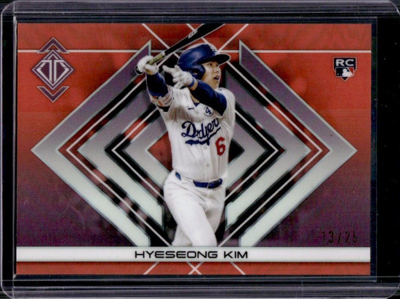 2025 Topps Transcendent Hyeseong Kim Icons Chrome Variation RC Orange #/25