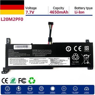 L20M2PF0 Akku für Lenovo 5B11B36273 5B11B36278 5B11B36280 5B11B36285 Battery