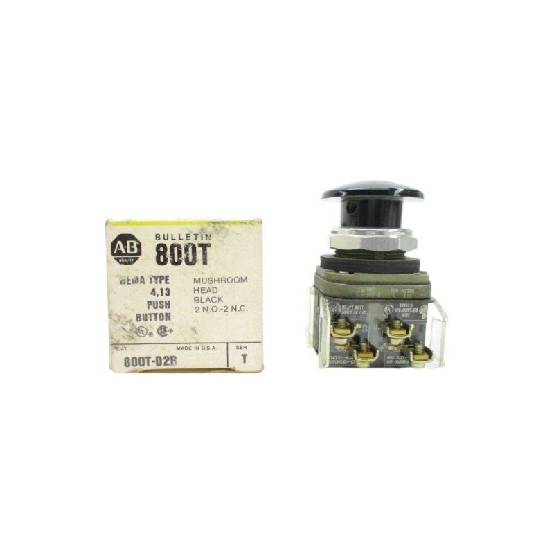 Allen Bradley 800T-D2B Ser. T (Bk/Yl) Nsmp