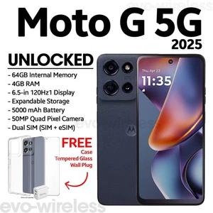 Motorola Moto G 5G 2025 - Débloqué - Android 15