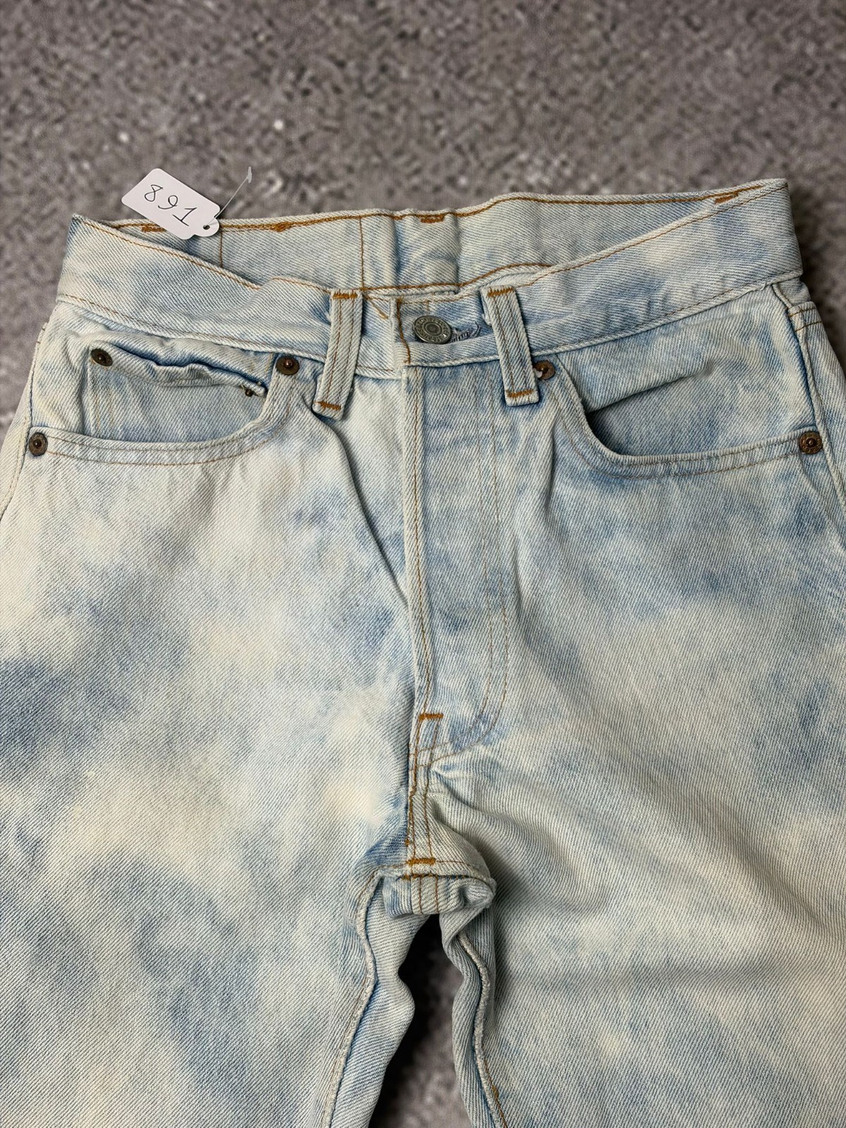 Levi’s 501 Made in USA 90’s/2000 rare flared vintage faded streetwear (J-891) image 7