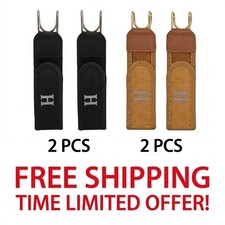 2PCS Tactical Metal Hook Elastic Belt Buckle-Less Invisible Waist Belt Closure
