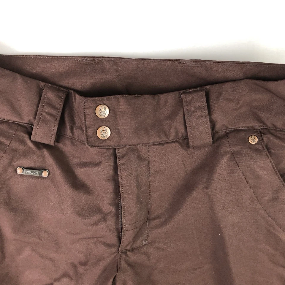 Spyder женщин 10 темно-бордовый красный изолированный лыж сноуборда снега брюки - Изображение 4 из 4