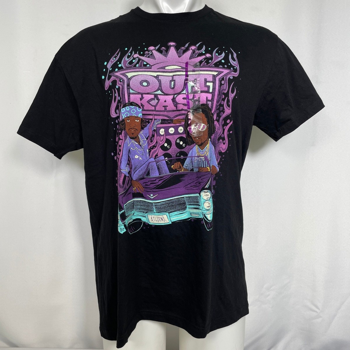 Outkast ATLiens Lowrider Hip Hop Rap Music Black Purple T-Shirt 