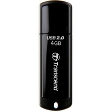 Transcend JetFlash 350 4GB USB 2.0 Flash Drive - Black