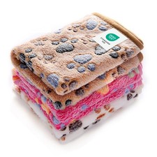 1 Pack 3 Blankets Super Soft Fluffy Premium Fleece Pet Blanket Flannel Throw ...