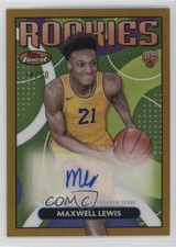 2023-24 Topps Finest Rookie Gold Refractor 14/50 Maxwell Lewis #RFA-ML Auto 1yj