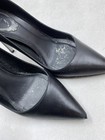 Rene Caovilla Black Leather Point Toe Pumps W 5 — photo 5