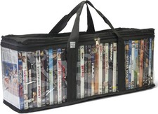 Made Easy Kit DVD Storage Bag - Clear PVC 1-Pack, Black