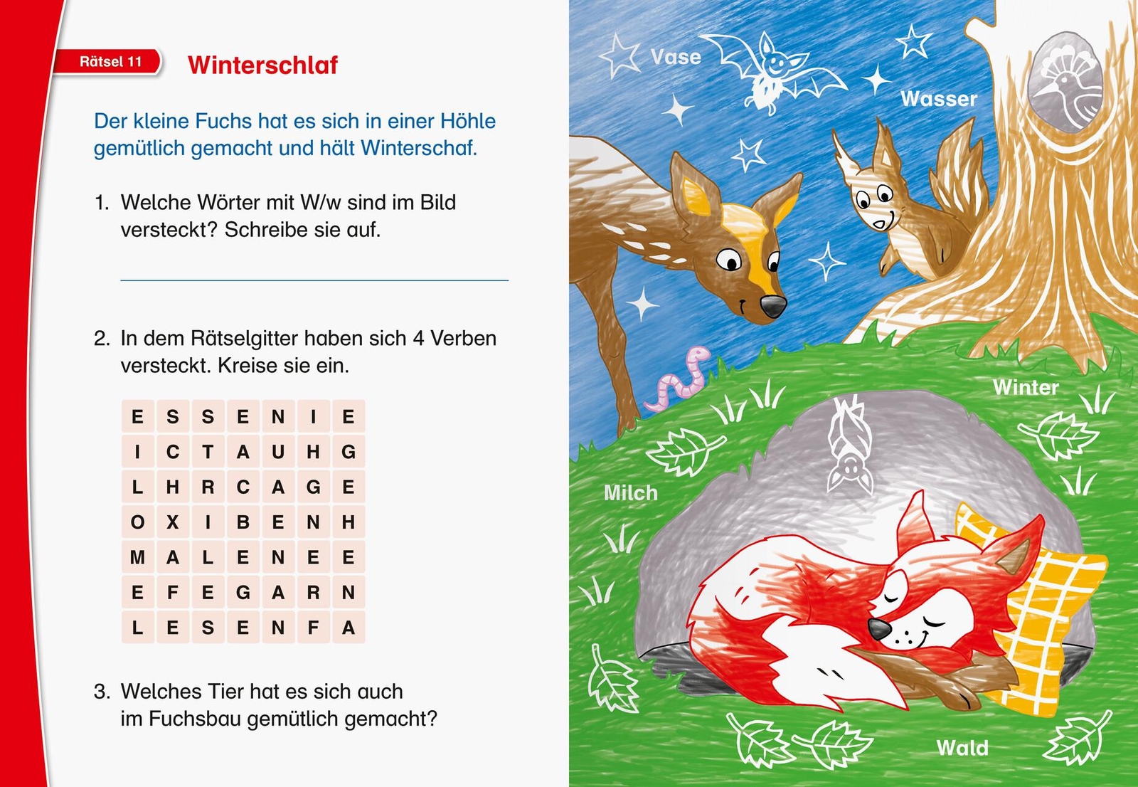 Thumbnail - Ravensburger Leserabe Zauber-malrätsel Zum Lesenlernen: Wald (1.