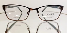 Originale JONES NEW YORK VJOP155 BROWN Eyeglasses Metal NEW 50-17-140 PETITE