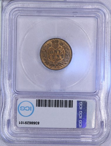 1906 Indian Cent 1c ICG MS64 RB - Picture 2 of 4