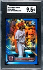 2022 Bowman Chrome Jo Adell Blue Refractor /150 #29 Angels SGC 9.5 Mint
