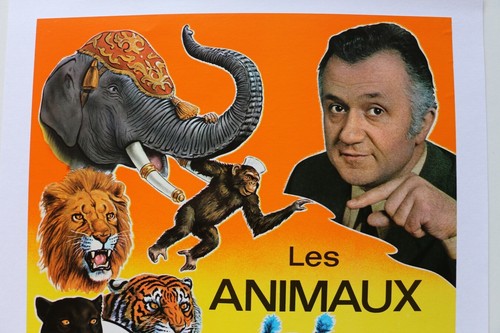 AFFICHE CIRQUE JEAN RICHARD ANIMAUX ROIS FAUVES ELEPHANT CHEVAUX SINGE OTARIE - Picture 3 of 3