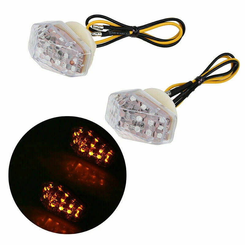 Par de luces indicadoras de señal de giro LED de montaje empotrado para Suzuki GSXR 600/700/1000 Foto 2 de 4
