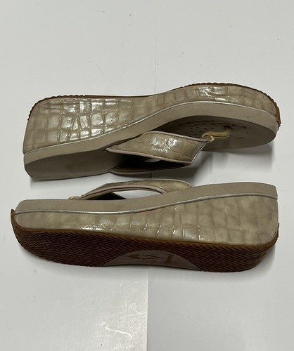 Volatile Platform Wedge Sandal Shoe Tan Neutral Beige Chunky Y2K Women’s Size 7 - Picture 6 of 9