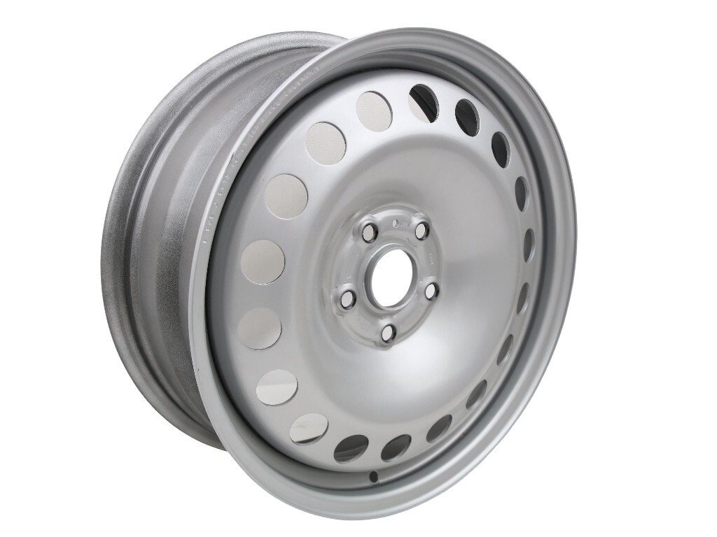 Jante tole acier gris 17" pour réparer une roue voilée de Vw Caddy 5R3601027A