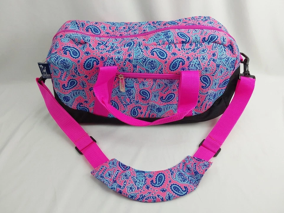 Bolsa de lona Wildkin bolsa de viaje para pasar la noche ponis de acuarela Foto 2 de 4