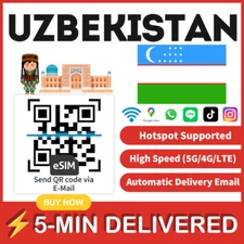 [eSIM] Uzbekistan eSIM e-SIM card Travel card Tarjeta eSIM Dato Data only 🛜A+