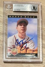 1993 Upper Deck Rookie RC #24 Chipper Jones Auto Autograph 10  Beckett Certified