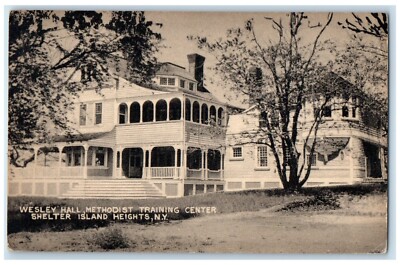 Wesley Hall Methodist Training Center Shelter Island Heights New York Postcard