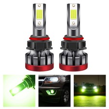 2x High Penetration Lemon Green LED Headlight Fog Lights Bulbs Foglamps Replaces