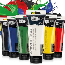 Acrylfarben 6x 120ml Set Acrylfarbe Malfarbe ...