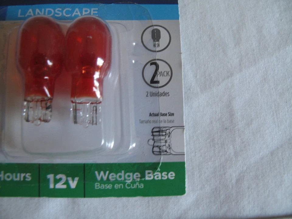 (2) NEW Westinghouse 4w T5 Wedge Base AMBER Landscape Bulbs Low Voltage 12v - Image 3 of 4