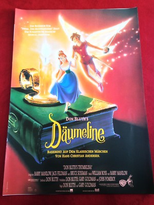 Däumeline Kinoplakat Poster A1, Don Bluth 