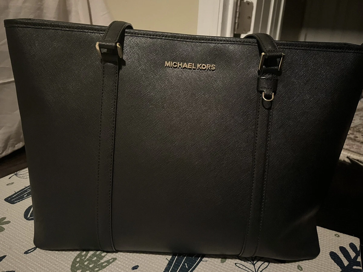 Michael Kors, Bags, Michael Kors Ciara Large Tote Bag Leather Black