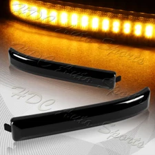 For 2009-2014 Ford F-150 Smoke Lens Side Mirror Amber LED Running Signal Lights