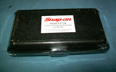 New Snap-on  SDMEXT27K 27 pc 1/4'' Hex Drive Ball Detent Adaptor and Bit Set 