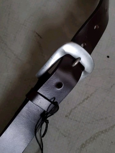 PAUL SMITH Belt Mens 32 Brown Leather Steel Buckle Made In England - Picture 7 of 11