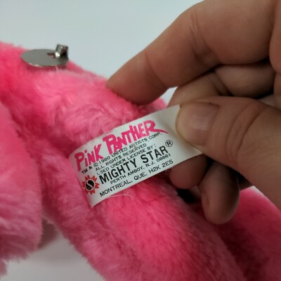 Grande peluche vintage La panthère rose (pink panther
