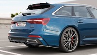 CUP Diffusor Ansatz Schwarz FüR Audi A6 S-Line C8 S6 Heckansatz Splitter Mit Vb