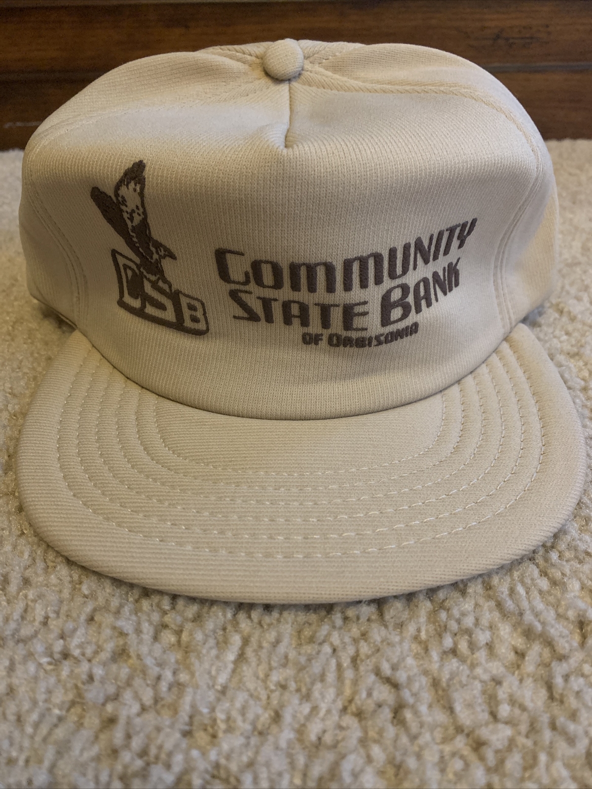 Vintage Community State Bank Of Orbisonia Snapback Trucker Hat Made In