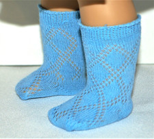 Socks Blue Diamond Design for 18 in American Girl Doll Clothes Accessory
