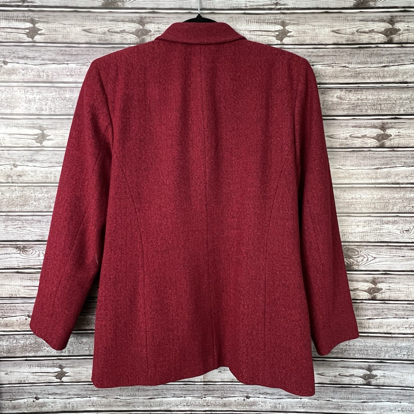 Pendleton Red Mid-Length 100% Virgin Wool Coat Wo… - image 7