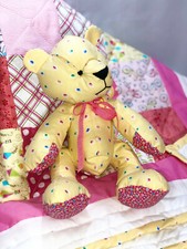 Baby Quilted Blanket with Teddy Bear