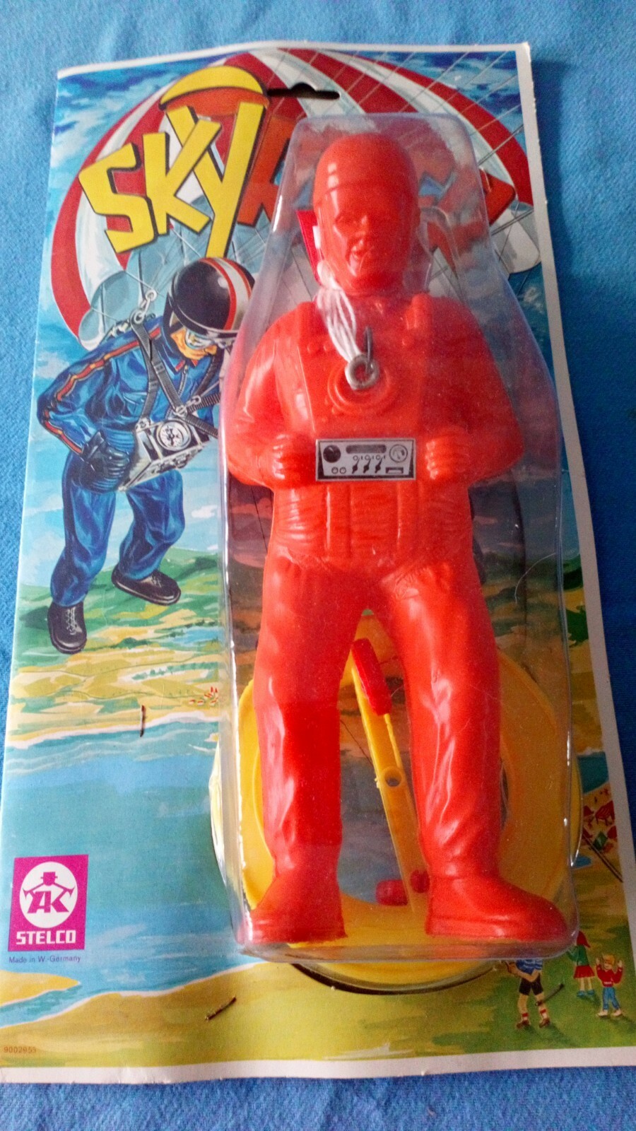 Skyrider Fallschirmspringer Stelco jouet volant miniature haut de gamme