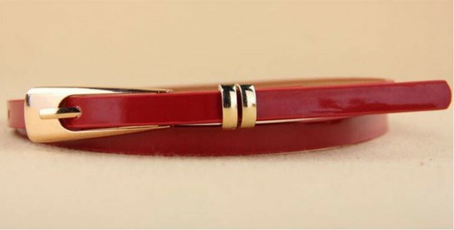 Ladies Slim Fashion Waist Belt Dress Access Thin Skinny PU Leather Belt Women AU - Picture 18 of 40