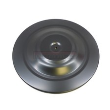 Black 14 Round Air Cleaner Top Lid Ford Chevy Mopar Bbc Sbc Gm Street Rod Lid
