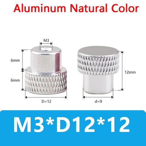 Knurled Thumb Nuts Aluminum Alloy Blind Hole Knob Nut M2.5 M3 M4 M5 M6 M8 M10 - Picture 17 of 92