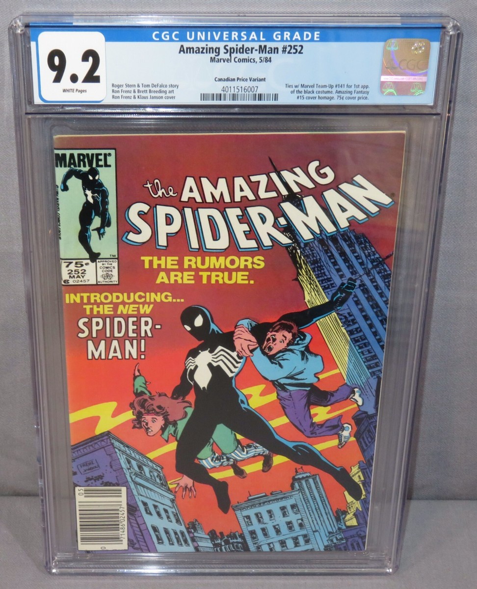 AMAZING SPIDER-MAN #252 Canadian Price Variant (Newsstand
