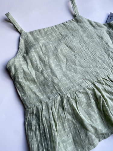 Art Class Girl’s XXL 18 Tank Top Green Sage Peplum Sleeveless New - Picture 5 of 7