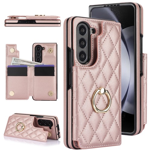 For Samsung Galaxy Z Fold 6 Ring Stand Case Wallet Card Holder Slot Cover - Picture 19 of 19