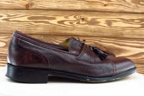 Vito Rufolo Shoes Sz 10 N Almond Toe Purple Loafer Leather Men - Picture 4 of 7